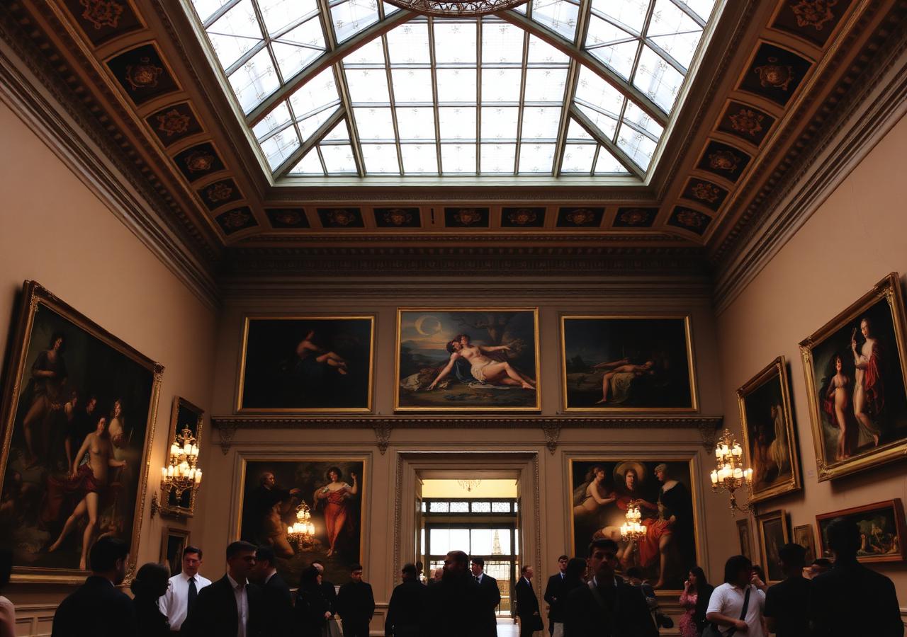 Louvre gallery interior